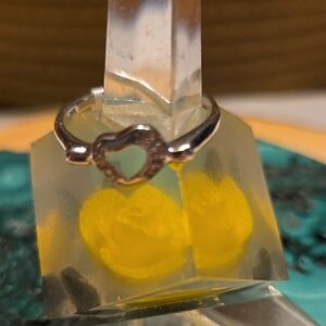 Sterling Silver Heart-Shaped Ring